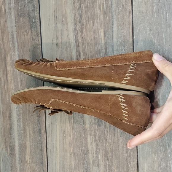 Steve Madden Women Suede Boho Loafer Flats shoes sz 8.5M - Picture 7 of 12